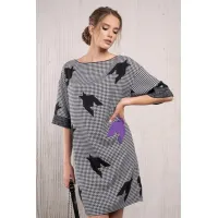 Платье Avanti 118 чёрно-белый