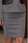 Юбка Avanti 7074-1 серый+черный