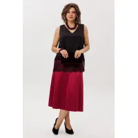 Юбка Anelli 1510 гранатовая патока»