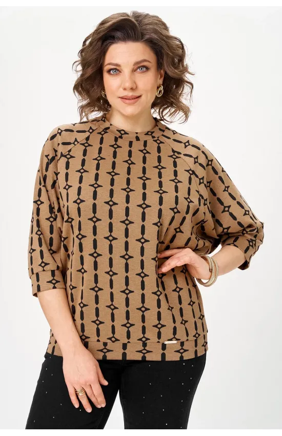 Кофта Michel Chic 782-1 карамельный арабеск
