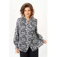 Блузка Michel Chic 796 черно-белый/розы