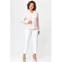 Кофта Swallow 695 пастельный бежевый в принт