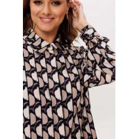 Блузка Mislana 1257 бежевый Блузка Mislana 1257 бежевый