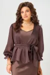 Блузка Fita 20762 Туника с поясом шоколад