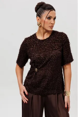 Блузка Mislana 1280 шоколад