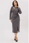 Платье Mislana 1231 серый Платье Mislana 1231 серый
