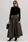 Юбка Faufilure С947 коричнево-серый