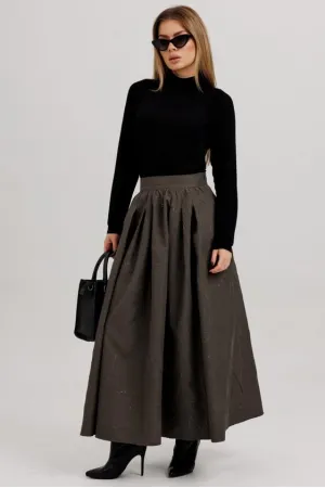 Юбка Faufilure С947 коричнево-серый