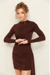 Платье Pur Pur 11-433 Коричневый Платье Pur Pur 11-433 Коричневый