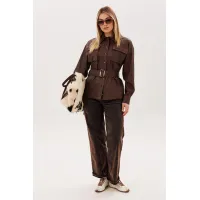 Блузка Anelli 1826 чокалэйт скин