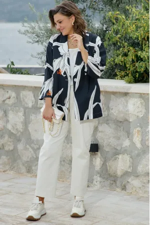 Пиджак Vittoria Queen 27193 черный, кремовый