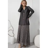 Юбка Amori 3122 графит в веточки