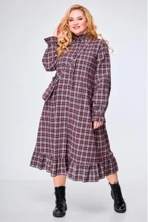 Платье Anelli 977 бордо