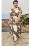 Платье Vittoria Queen 25703 бежевый+принт цветы Платье Vittoria Queen 25703 бежевый+принт цветы