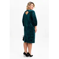 Платье Algranda 4116-4 Черный,Изумруд