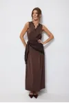 Платье Люше 4249 коричневый