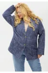 Пиджак Your Size 2267/164 Синий с добавлением бежевых нитей