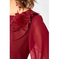 Платье Eva Grant 7310D красный