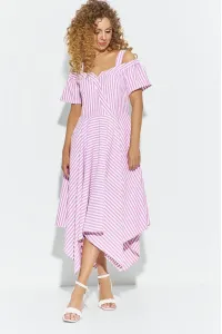 Платье Euromoda 704 розовая полоса