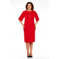 Платье Ольга Стиль С984 красный