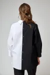 Блузка Aleza 1130 черно-белый