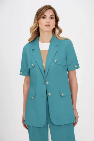 Пиджак Bazalini 5037 бирюзово-зеленый