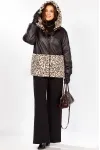 Куртка Lady Secret 7296 Черный+леопард Куртка Lady Secret 7296 Черный+леопард