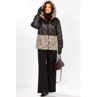Куртка Lady Secret 7296 Черный+леопард