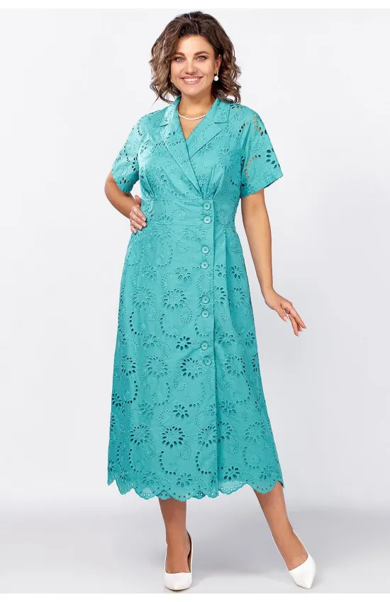 Платье Mira Fashion 5539-6 бирюза