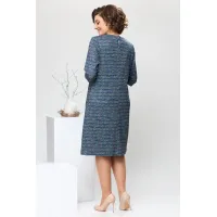 Платье Romanovich 1-2639 синий меланж