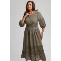 Платье Rishelie 990 хаки