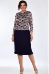Платье Lady Style Classic 1515/5 Темно-синий с розовым