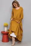 Платье Амулет 9907 горчица 170