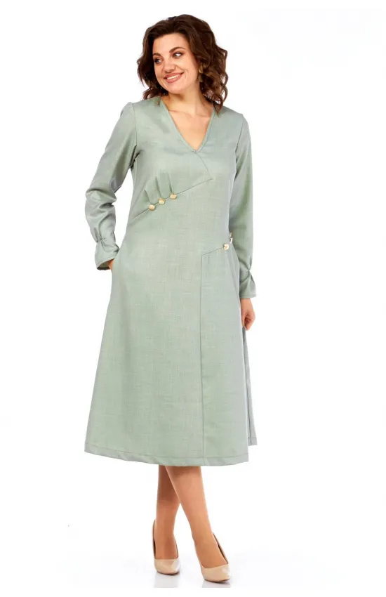 Платье Celentano 5072 приглушенный шалфейный