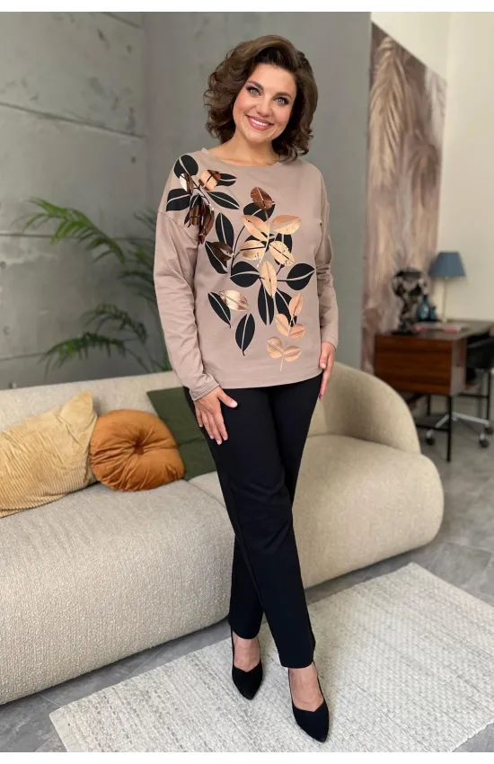 Кофта Rumoda 2145 дл. капучино