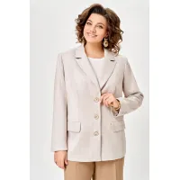 Пиджак Swallow 910 Бежевый «Серая елочка»