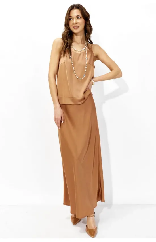 Юбка Люше 4339 коричневый