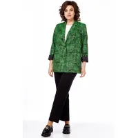 Пиджак Lady Style Classic 3061 Зеленый с черным Пиджак Lady Style Classic 3061 Зеленый с черным