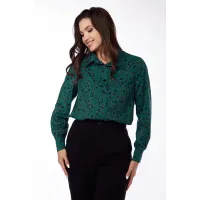 Блузка Lucky Fox 20304 камешки: зеленый