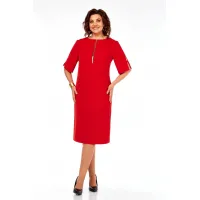 Платье Ольга Стиль С984 красный
