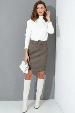 Юбка Люше 2774 * серо-коричневый оттенок