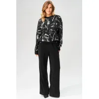 Кофта Laikony L-104 серо-черный