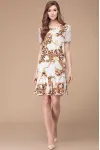 Платье Svetlana Style 1198 молочный+узоры