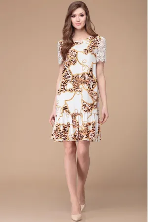 Платье Svetlana Style 1198 молочный+узоры