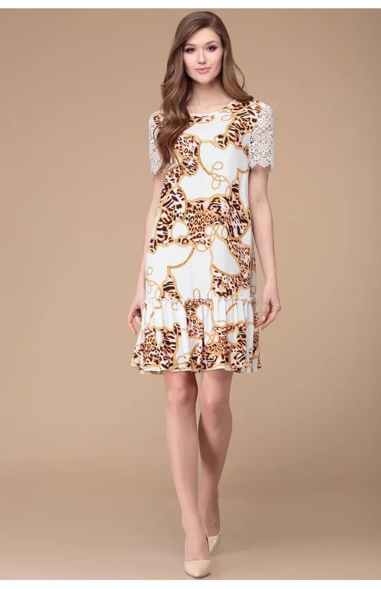 Платье Svetlana Style 1198 молочный+узоры