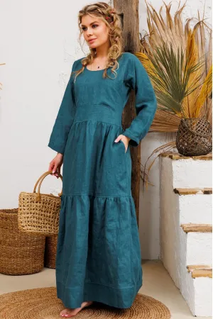 Платье Амулет 9922 морской 170