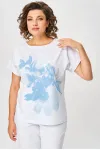 Блузка Rumoda 2259 бело-голубой