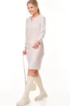 Платье Talia Fashion 410 геометрический  мелкий принт в светлых оттенках