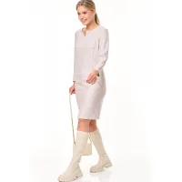 Платье Talia Fashion 410 геометрический  мелкий принт в светлых оттенках