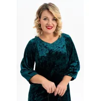 Платье Algranda 4116-4 Черный,Изумруд